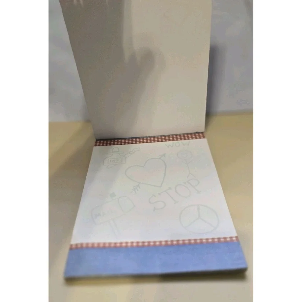 Stationary Note Pad Faded Blue By Paula Co. 1974 Great Condition